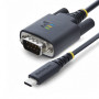 StarTech.com USB-C auf RS-232 Seriell Adapterkabel, DB9 Buchse, 2 m