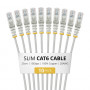 StarTech.com Slim Cat6 U/UTP Patchkabel RJ45, 0,25 m, Grau, 10er-Pack