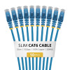 StarTech.com Slim Cat6 U/UTP Patchkabel RJ45, 0,25 m, Blau, LSZH, 10er-Pack