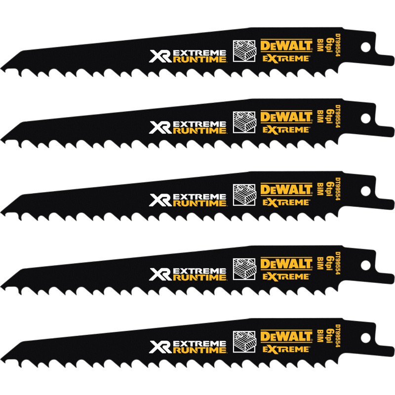 DeWalt Extreme Runtime DT99550-QZ Säbelsägeblatt-Set, 13 Teile, 152-230 mm