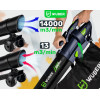 Wuber W43420 Elektrischer Laubbläser mit Häcksler, 3000 W, 10:1