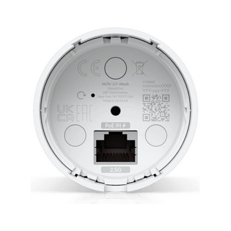Ubiquiti U7 Mesh 5000 Mbit/s Wi-Fi 7 Wireless Access Point, PoE, Weiß