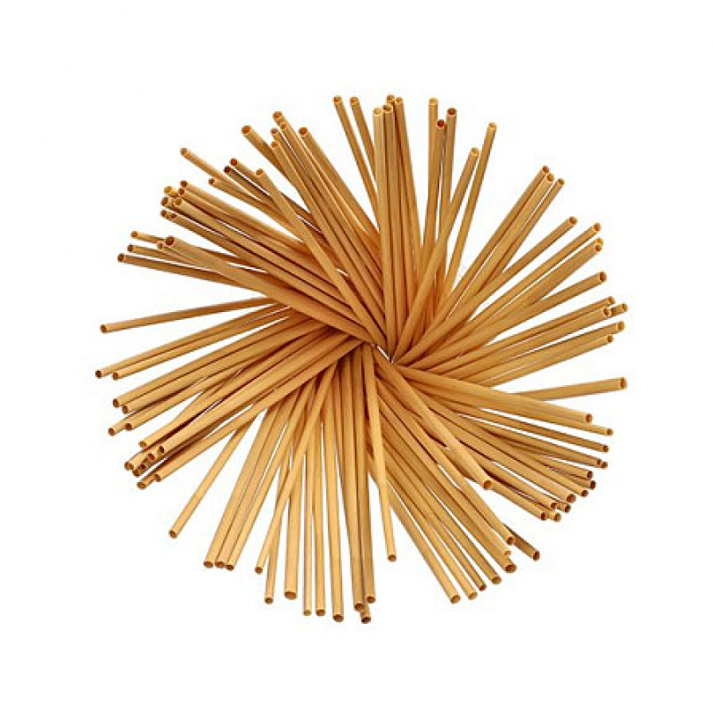 Papstar pure Trinkhalme 87702, Braun, 100 Stk.