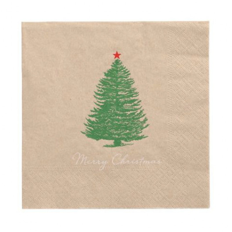 PAPSTAR Servietten Christmastree mit Stern 20 Stk. (89775)