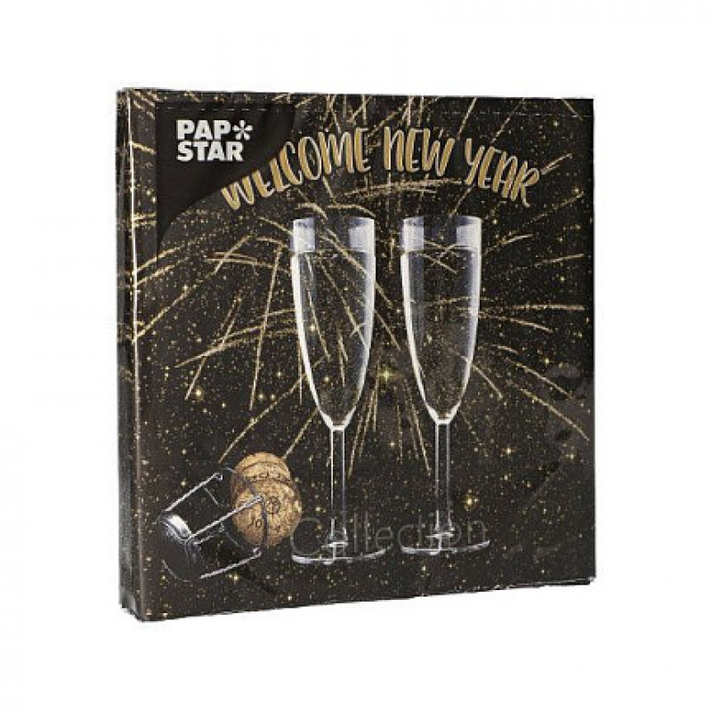 PAPSTAR Servietten Welcome New Year 20 Stk. (88179)