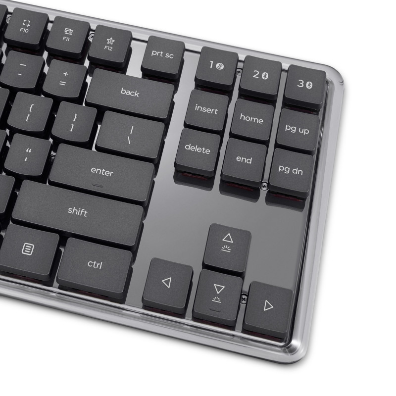 Lenovo Wireless Multi-Mode Mechanische Tastatur 8000, Deutsches Layout, Grau