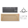 Lenovo Wireless Multi-Mode Mechanische Tastatur 8000, Deutsches Layout, Grau