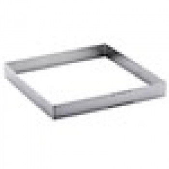 De Buyer Perforierte quadratische Tarteform aus Edelstahl, 15 cm (3099.21)