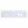 Active Key AK-C8100 kabellose Hygiene-Tastatur, versiegelt, Schweizer Layout (QWERTZ), Weiß
