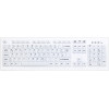 Active Key AK-C8100 kabellose Hygiene-Tastatur, versiegelt, Schweizer Layout (QWERTZ), Weiß
