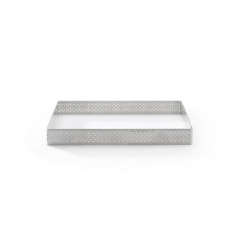 De Buyer Perforierte Edelstahl Quadratische Tarteform, 17,5 cm (3099.23)