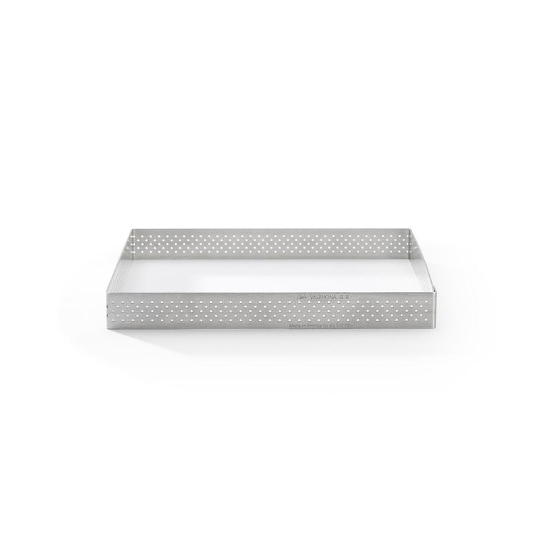 De Buyer Perforierte Edelstahl Quadratische Tarteform, 17,5 cm (3099.23)