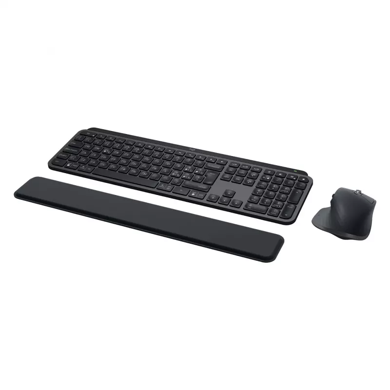 Logitech MX Keys S Combo Kabelloses Tastatur- und Maus-Set, Italienisches Layout, Graphit