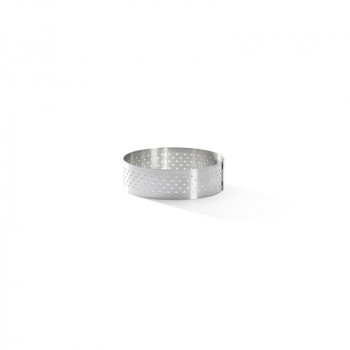 De Buyer Perforierter Edelstahl Runder Tarte-Ring, 6,5 cm (3099.02)