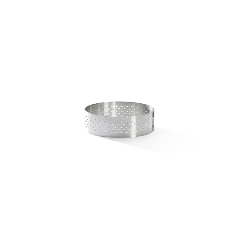 De Buyer Perforierter Edelstahl Runder Tarte-Ring, 6,5 cm (3099.02)
