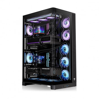 Thermaltake CAPO X Full-Tower-PC-Gehäuse, Schwarz