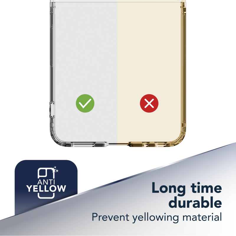 Cellularline Impact Clear Hülle für Samsung Z Flip 8