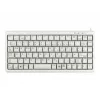 Cherry Slim Line G84-4100 Kompakte Tastatur, PS/2 + USB, 83 Tasten, Deutsches Layout (QWERTZ), Hellgrau