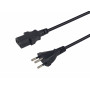 Equip Netzkabel Swiss T12 auf IEC C13, 1,8 m, Schwarz, PVC