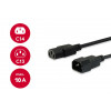 Equip Netzkabel IEC C13 auf IEC C14, 1,5 m, Schwarz