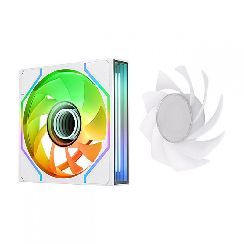 Thermaltake SWAFAN 120 EX INFINITY ARGB Sync Snow 120 mm Gehäuselüfter, Weiß