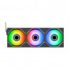 Thermaltake SWAFAN INFINITY EX14 ARGB Sync 140 mm Gehäuselüfter, Schwarz, 3er-Pack