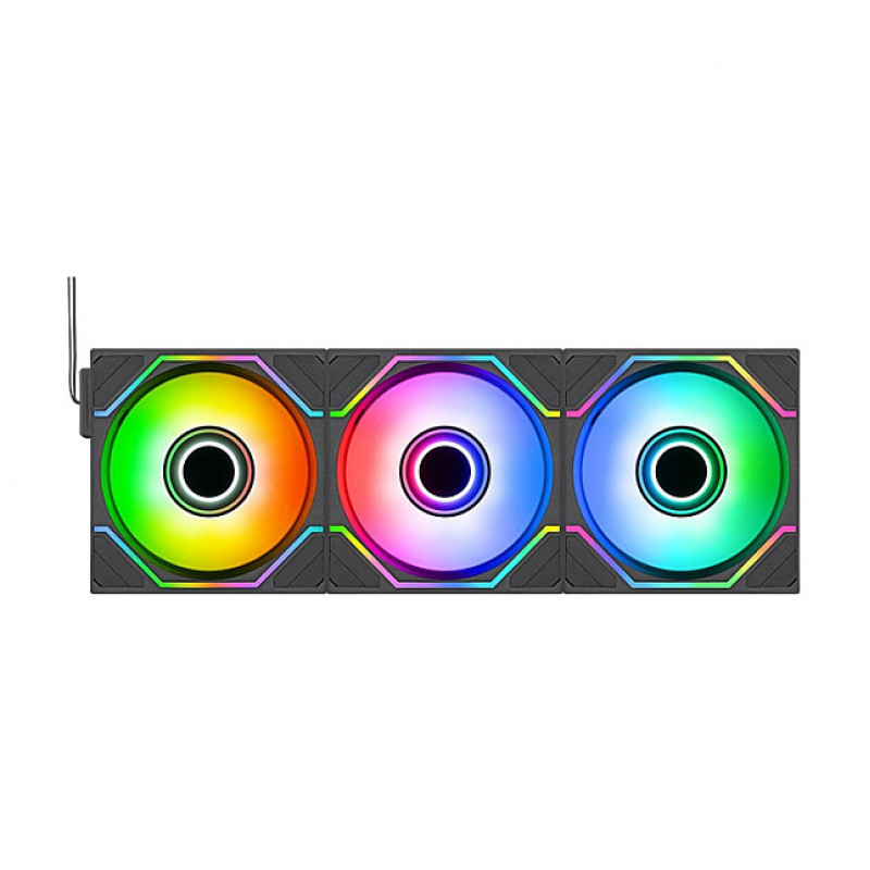 Thermaltake SWAFAN INFINITY EX14 ARGB Sync 140 mm Gehäuselüfter, Schwarz, 3er-Pack