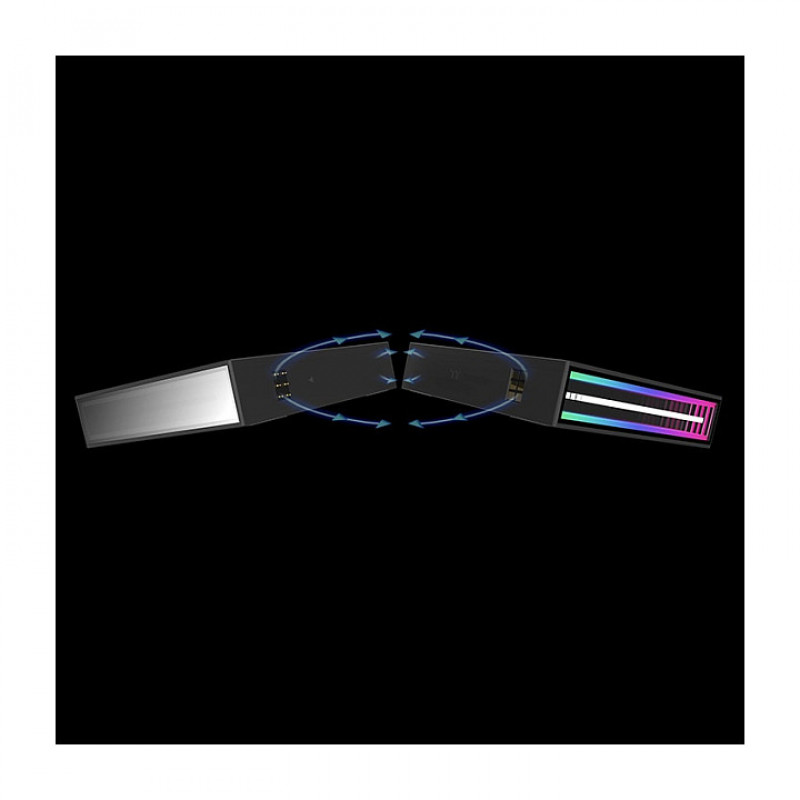 Thermaltake SWAFAN INFINITY EX14 ARGB Sync 140 mm Gehäuselüfter, Schwarz, 3er-Pack