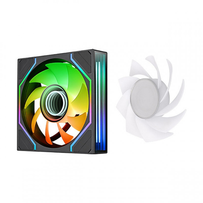 Thermaltake SWAFAN INFINITY EX14 ARGB Sync 140 mm Gehäuselüfter, Schwarz, 3er-Pack