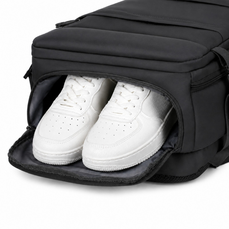Extralink Black Forest KM06 Reise-Laptop-Rucksack 45x20x30 cm, Schwarz