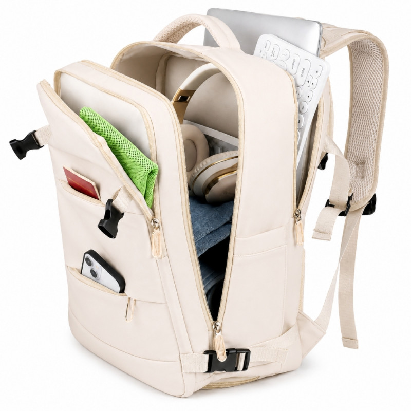 Extralink Black Forest KM06 Reise-Laptop-Rucksack 45x20x30 cm, Beige