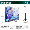 Hisense 43A7S 43 inch QLED 4K VidaaOS 60Hz Dolby Vision IQ 2026 Fernseher