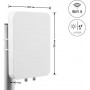Delock WiFi 6 MIMO Richtantenne, 2 x N Buchse, 12-17 dBi, Außenbereich, Wand-/Mastmontage, Weiß (60773)