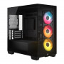 Corsair 2800X RS-R ARGB Panoramaglas Micro-ATX Computergehäuse, Schwarz
