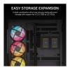 Corsair 2800X RS-R ARGB Panoramaglas Micro-ATX Computergehäuse, Schwarz