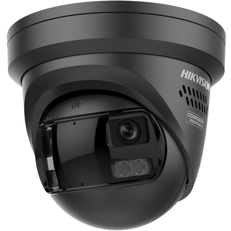 Hikvision DS-2CD2343G2P-LISU/SL 4MP 180° Panorama-Dome-IP-Kamera, Schwarz