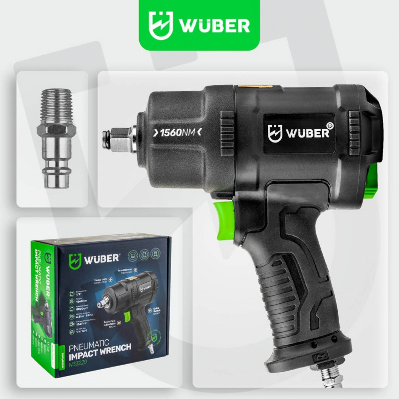 WUBER W33220 Pneumatischer Schlagschrauber 1560 Nm