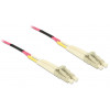 Delock 80156 LC Duplex auf LC Duplex Multimode OM4 LWL-Kabel, 75 m