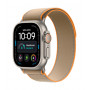 Apple Watch Ultra 4 GPS + Cellular 49 mm Titangehäuse Natur mit Trail Loop Sand – M/L