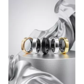 RingConn Smart Ring Gen3 für Damen und Herren – Poliertes Silber Größe 11