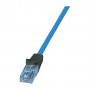 Logilink Cat6a U/UTP Patchkabel RJ45, 1 m, Blau, LSZH
