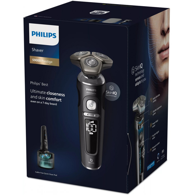 Philips S9000 Prestige SP9840/32 Nass- & Trocken-Elektrorasierer, Grau