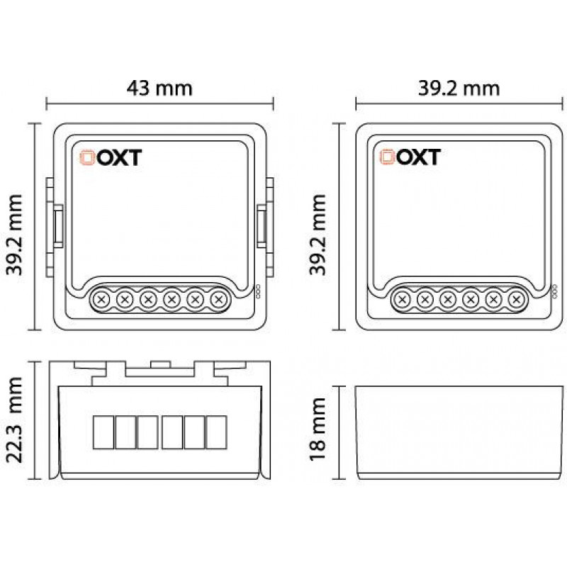 OXT T210GL WLAN-Tuya-Garagentor-Modul, ohne Sensor