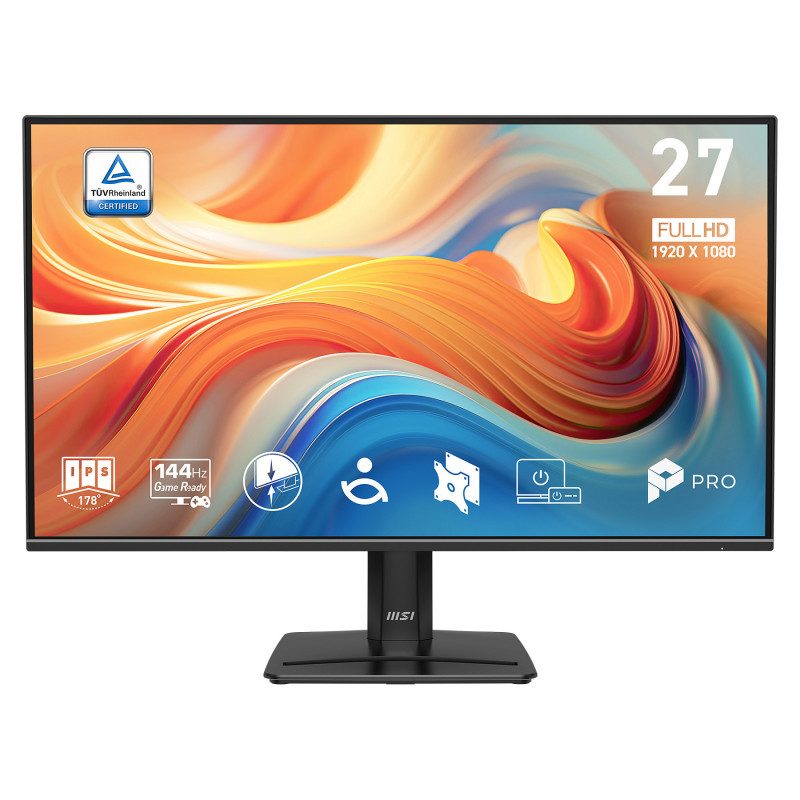 MSI 9S6-3PE9CM-001 27 inch (68,6 cm) Full HD IPS 144 Hz HDR Monitor, DisplayPort, HDMI, VESA, Lautsprecher