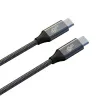 TB Geflochtenes USB 3.2 Gen 2 Kabel USB-C zu USB-C, 1 m, 100 W, Schwarz