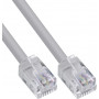 InLine® Modulares Rundkabel RJ12, Stecker/Stecker, 6-adrig, 6P6C, 1m
