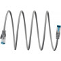WENTRONIC Cat6a S/FTP Patchkabel RJ45, 0,25 m, Grau