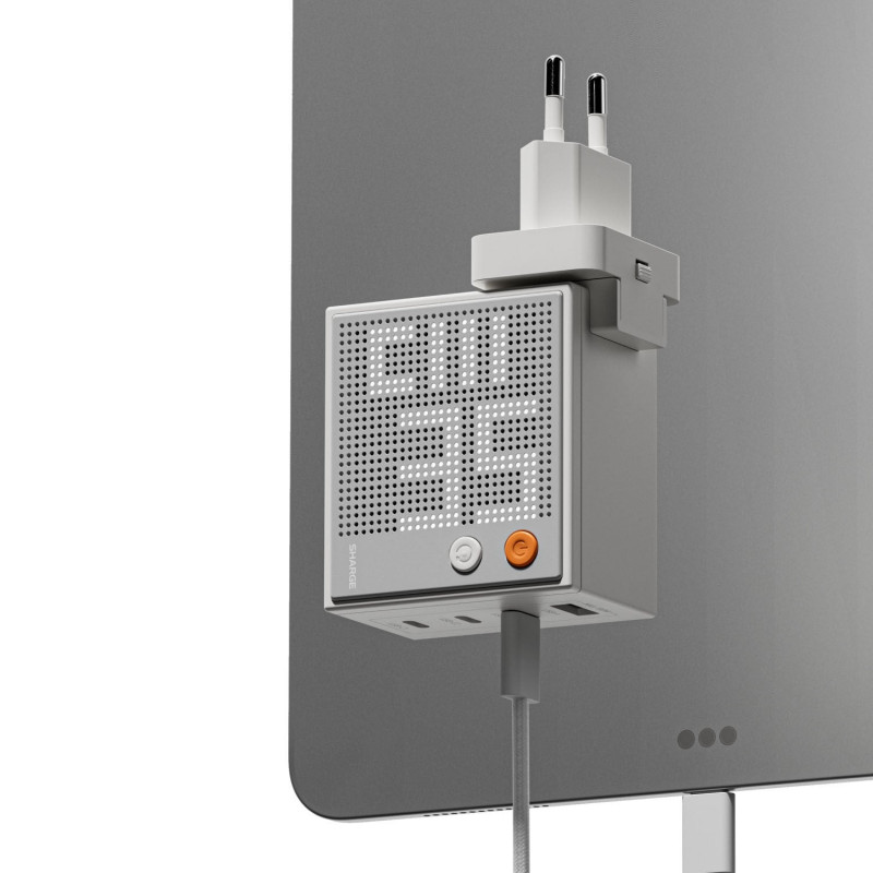 SHARGE Pixel 100 GaN Ladegerät, 100W, 3x USB-C, 1x USB-A - weiß