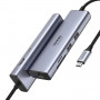 UGREEN 60515 7-in-1 USB-C-Multiport-Adapter, 4K HDMI, Gigabit-Ethernet, 100 W PD, Grau