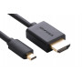 Ugreen Micro HDMI auf HDMI Kabel, 2 m, 4K, Schwarz